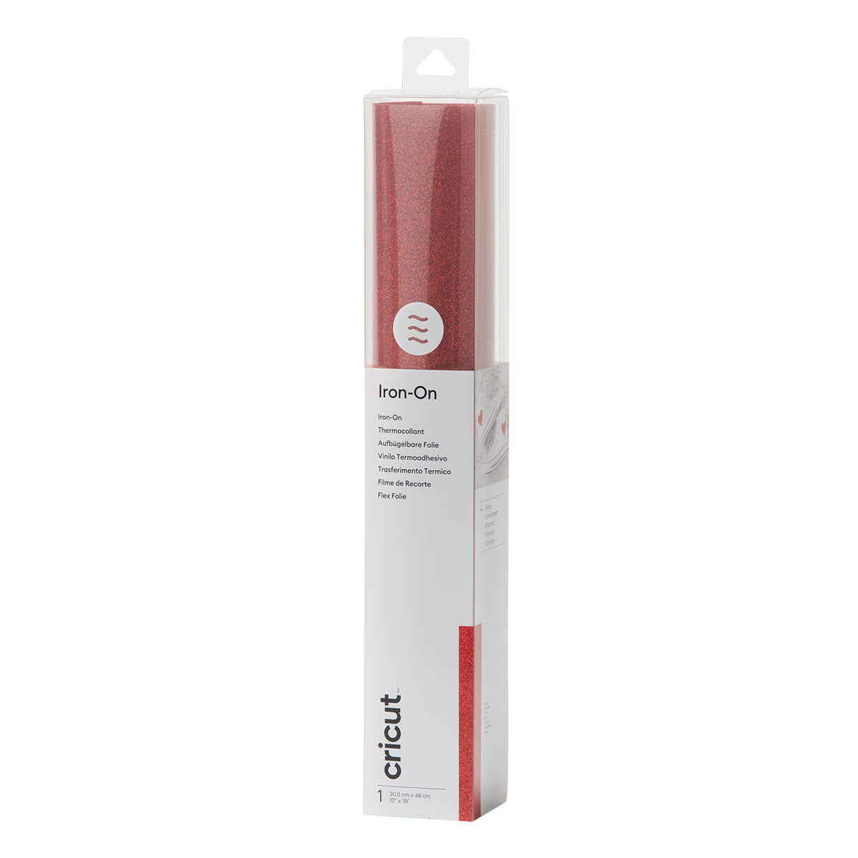Cricut • thermocollant pailleté rouge