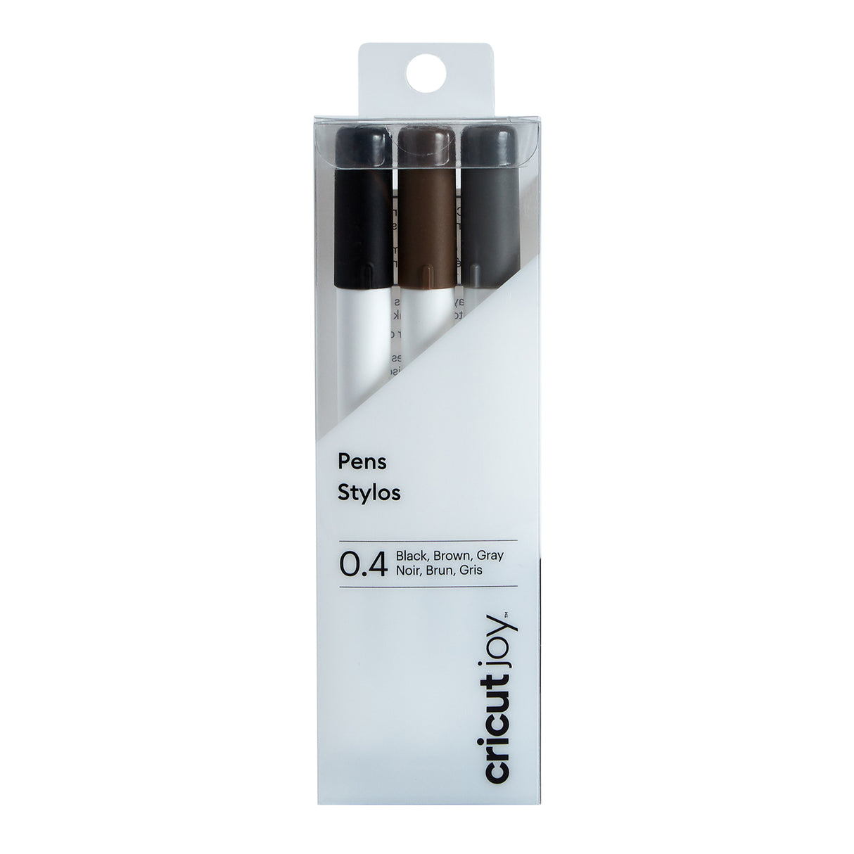 Cricut joy • stylos pointe fine 0,4 noir marron gris