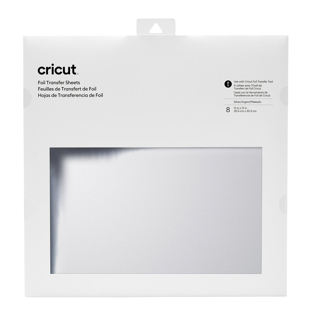 Cricut • feuille de transfert 30x30cm 8 feuilles argent