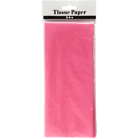 Creativ Company Paper de tissu rose 10 feuilles 14 gr, 50x70cm