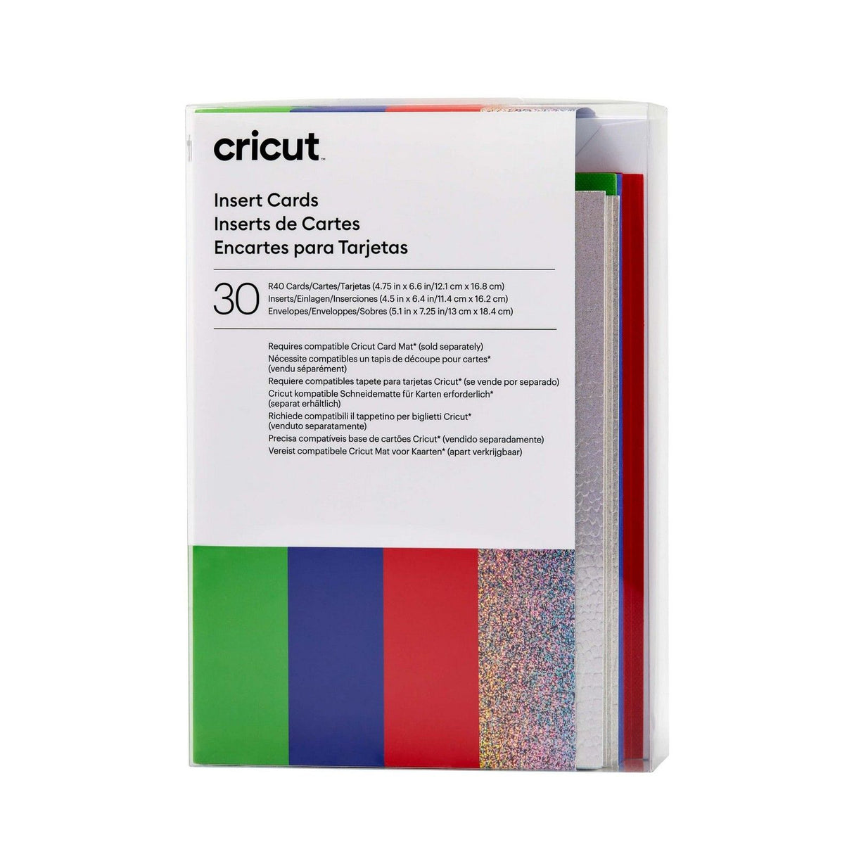 Cricut • insérer des cartes arc-en-ciel r40
