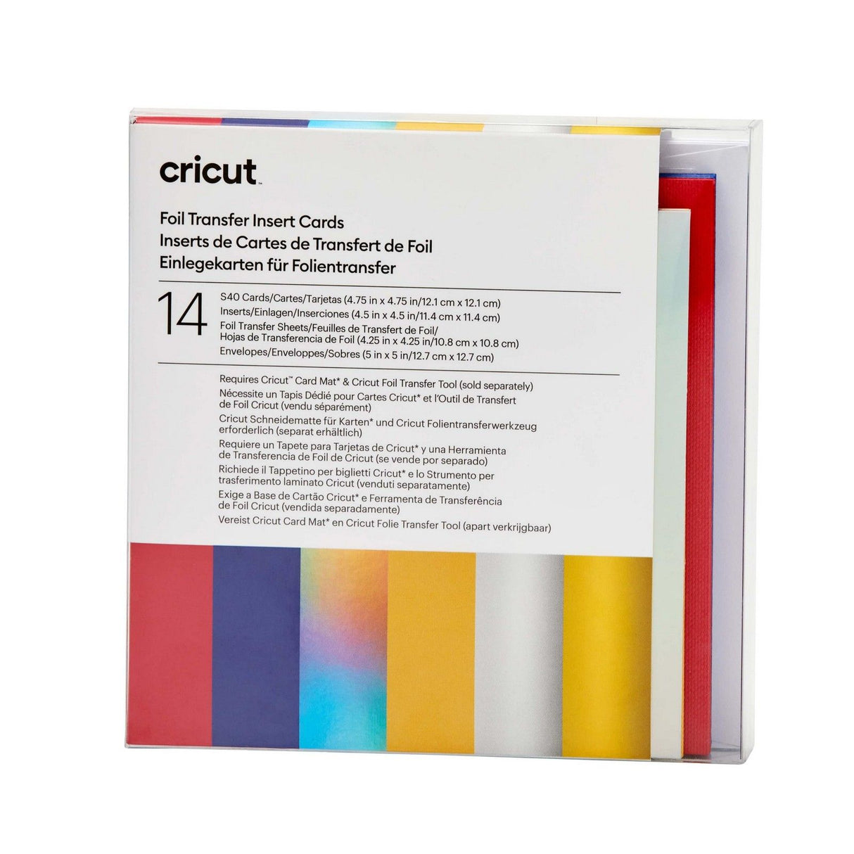 Cricut • insérer des cartes en aluminium célébration s40