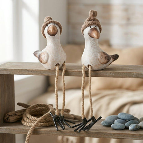 Boltze home figurine Simon mouette avec jambes pendantes 22cm