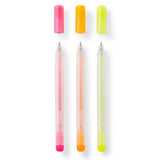 Cricut joy • paquet de 3 stylos gel pailletés (rose, orange, jaune)