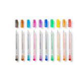 Cricut joy • paquet de 10 stylos gel pailletés (arc-en-ciel + rose, marron, noir)