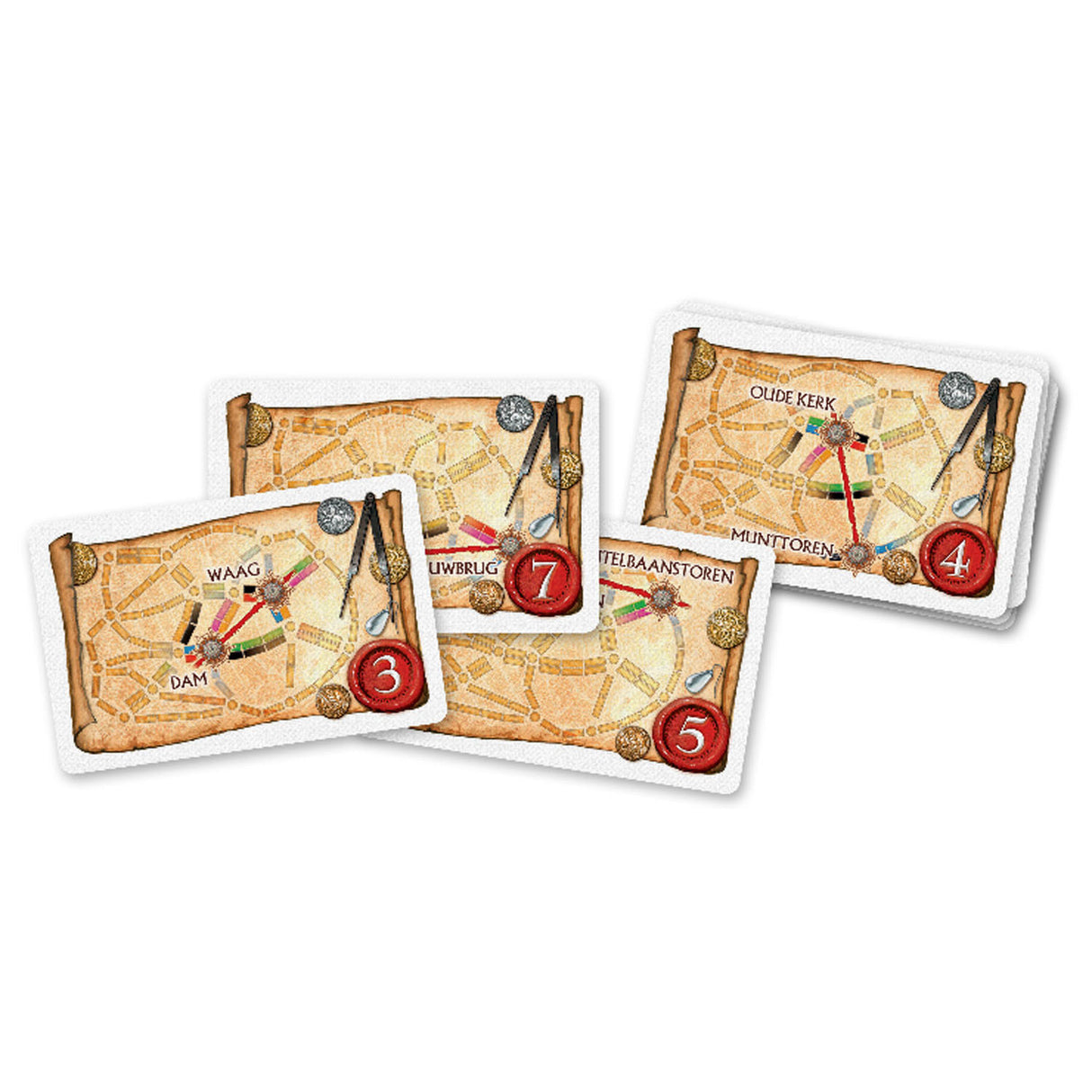 Days of Wonder Ticket to Ride Amsterdam – Jeu de société hollandais pour 2 à 4 joueurs – Jeu de stratégie rapide à partir de 8 ans – Jouez dans l'Amsterdam du 17ème siècle