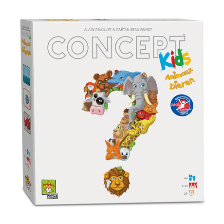 Repos production concept enfants animaux - jeu de société éducatif à partir de 4 ans