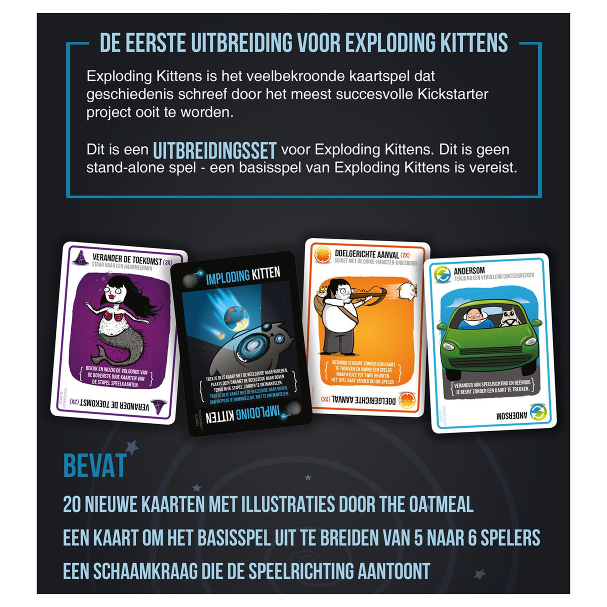 Jeu de cartes Chatons qui explosent et qui implosent