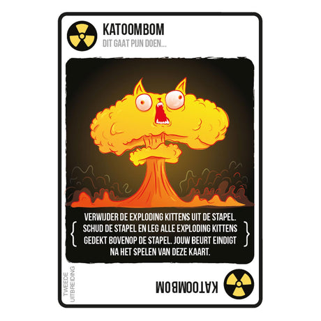 Jeu de cartes Chatons explosifs striant des chatons