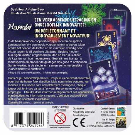 Asmodee hanabi bougie tumbler rafraîchir