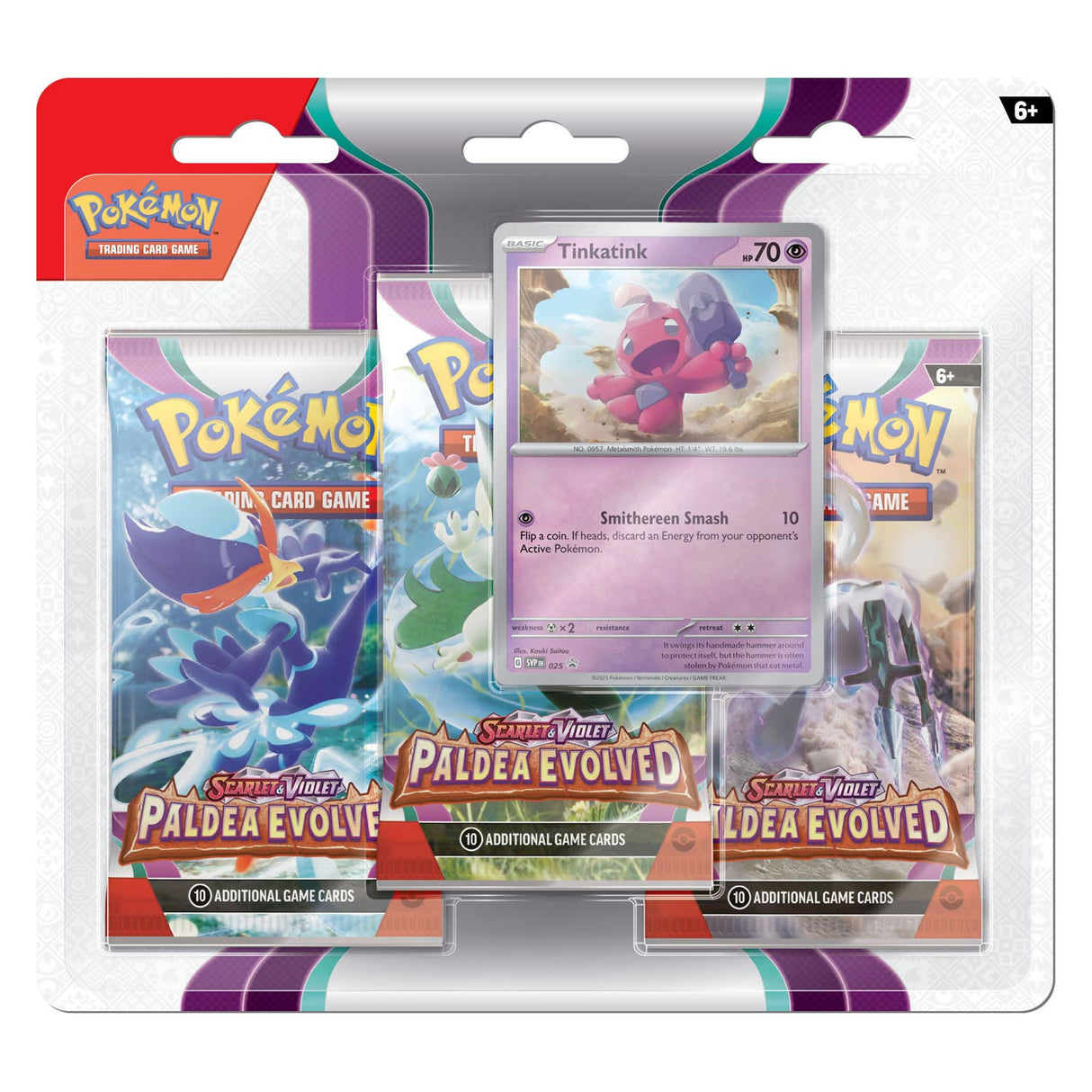 Asmodee Pokemon TCG Scarlet Violet Paldea Evolved Booster Tinkatink