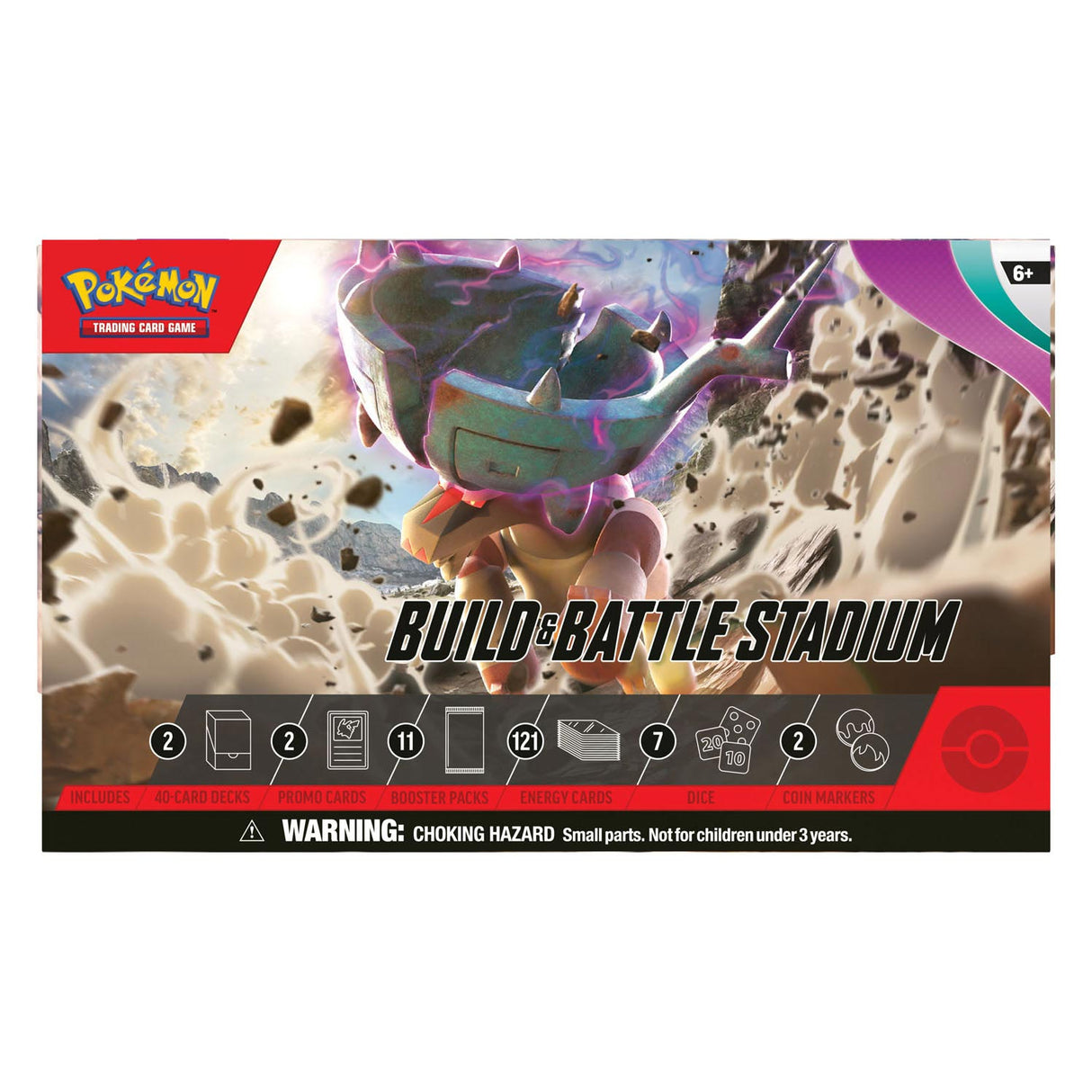 Asmodee Pokemon TCG Scarlet Violet Paldea udviklede Build Battle Stadium