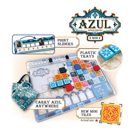 Next move games azul mini jeu de société - 2 à 4 joueurs