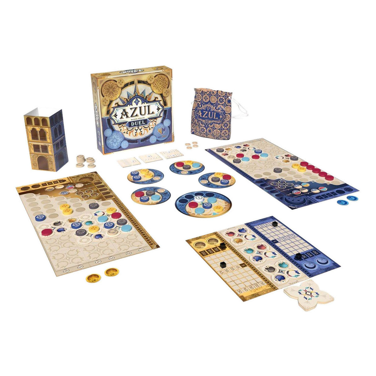 Next move games - azul duel - jeu de société - stratégie - 2 joueurs