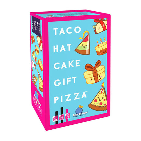 Geronimo jeux bleu orange jeu de cartes taco chapeau gâteau cadeau pizza