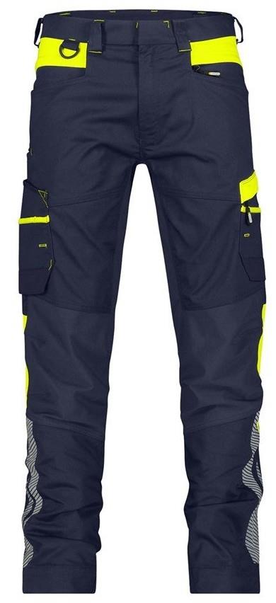 Short de travail Dassy manila bleu nuit jaune fluo 56