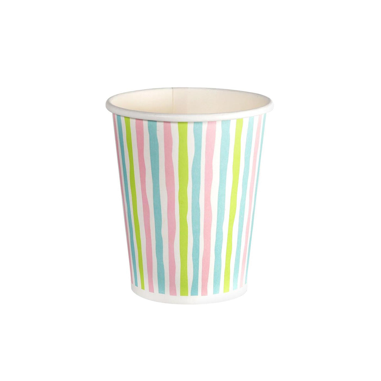 Duni tasses rayures multi 24 cl 10 pièces | 5 pièces