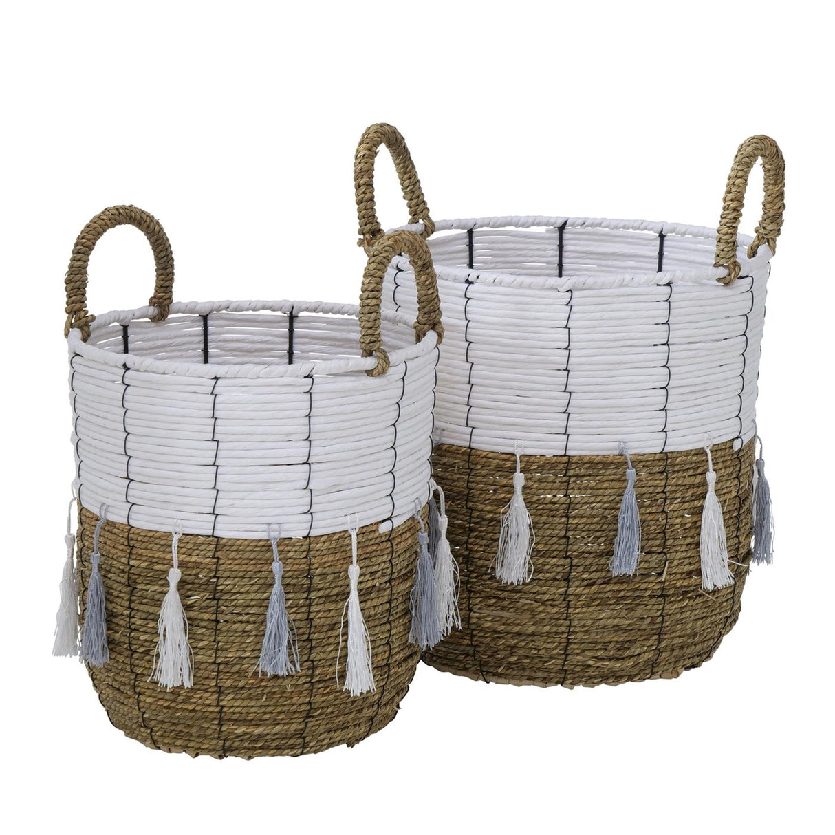 Boltze home panier raola set a 2pcs ø26xh28 ø30xh31cm