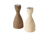Boltze home bougeoir bois h17cm marron naturel