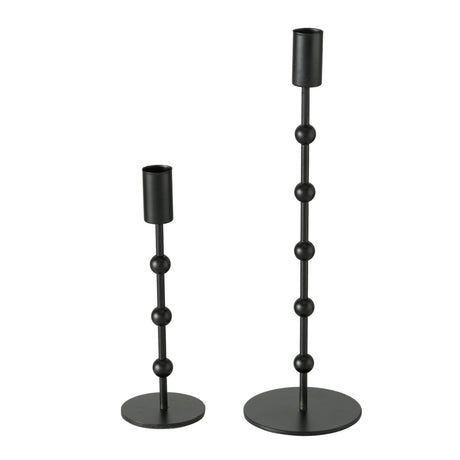 Boltze home chandelier métal noir 2 pcs. h20-30cm