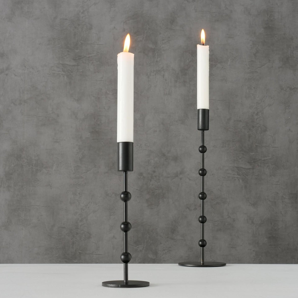 Boltze home chandelier métal noir 2 pcs. h20-30cm