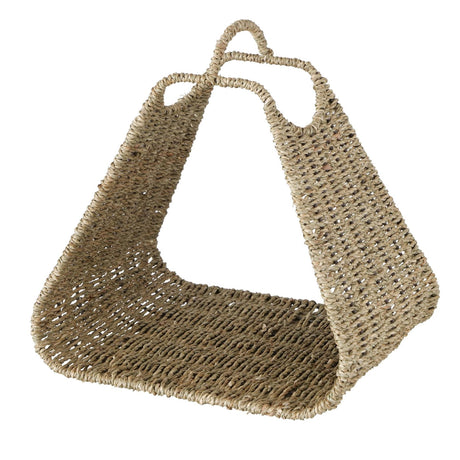 Boltze home panier à magazines beris jonc de mer 34x29cm