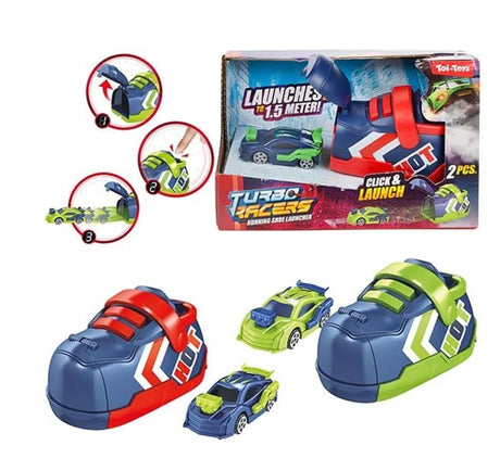 Toi-toys turbo racers voiture de rallye avec tireur de chaussures