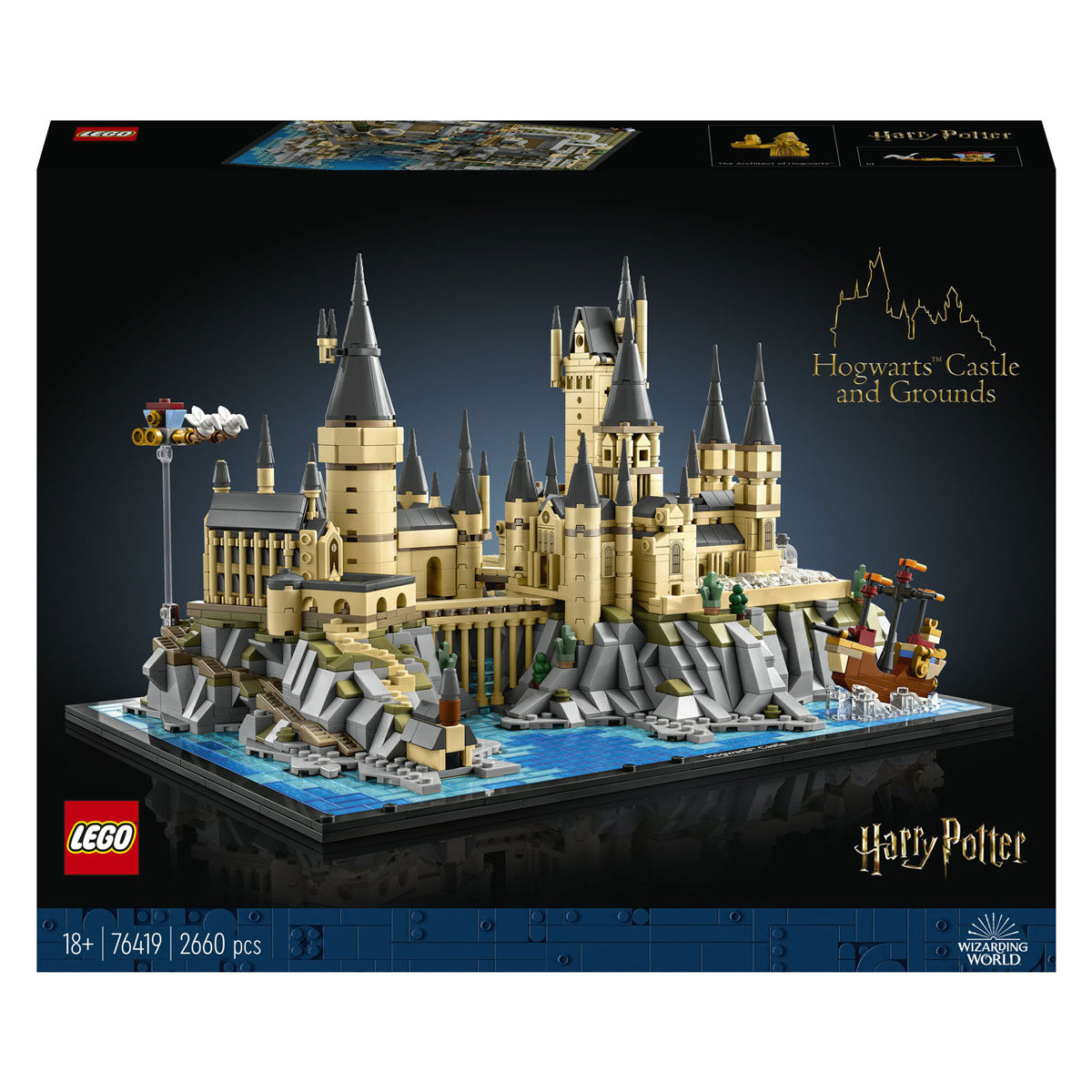 Lego Harry Potter Château de Poudlard et son parc, grand ensemble pour adultes - 76419