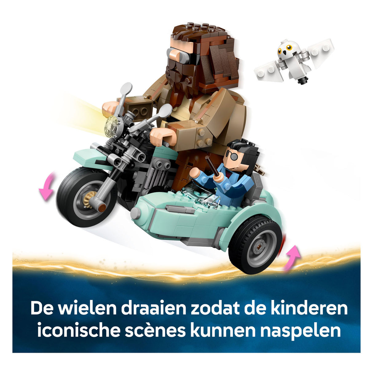 Lego Harry Potter™ Hagrid™ et la balade magique en moto de Harry - 76443