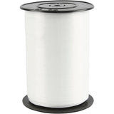 Ruban cadeau d'entreprise Creativ, L: 10 mm, brillant, blanc, 250 m 1 rouleau