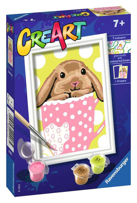 Ravensburger Creart Painting au numéro - Konijntje Beker