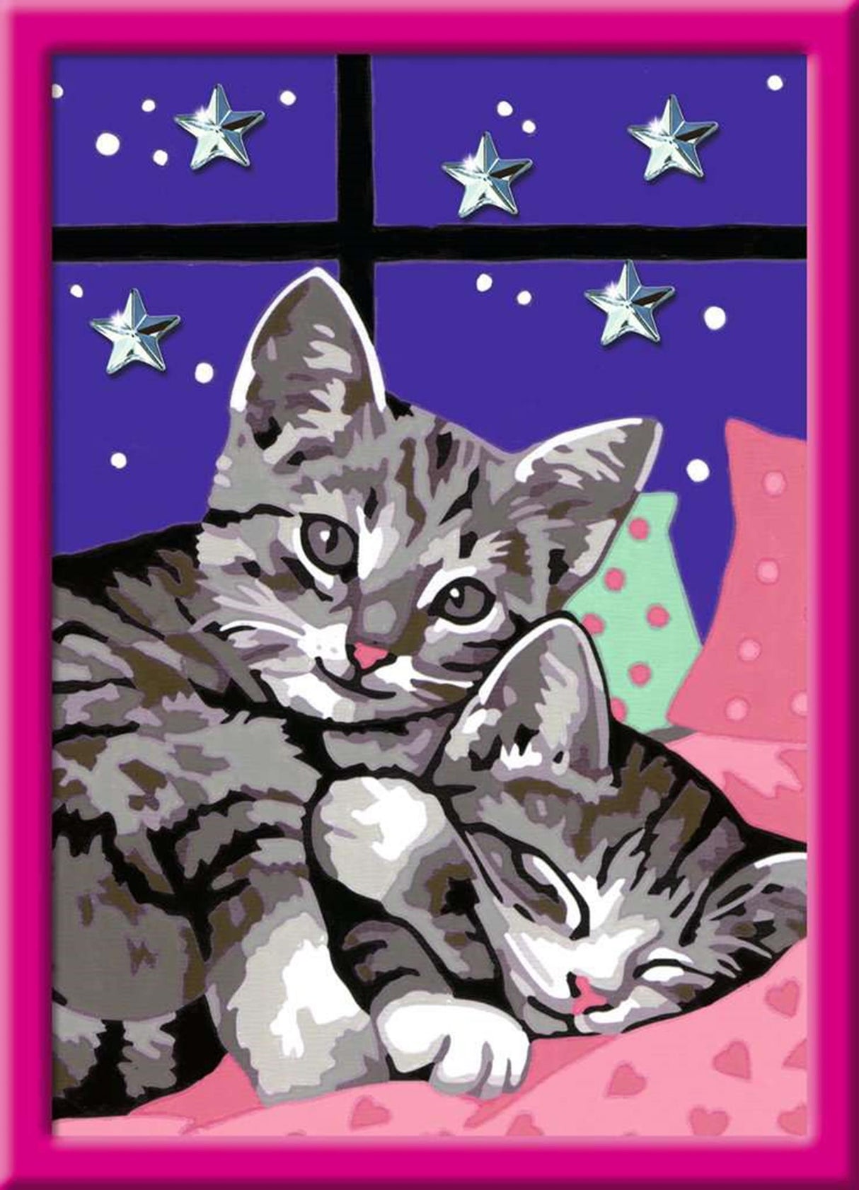 Ravensburger Creart peinture sur la chanson endormie chats paillettes