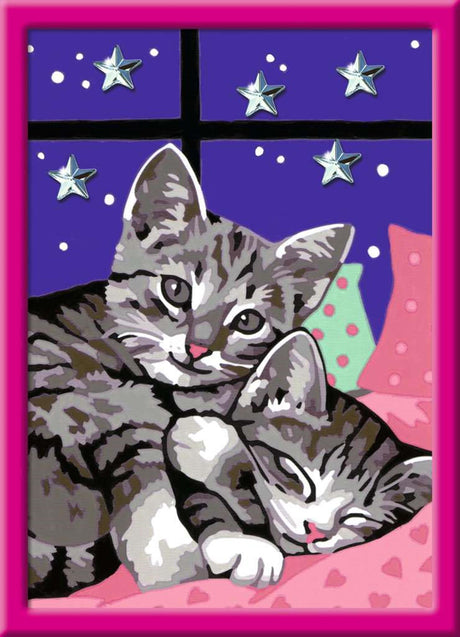 Ravensburger Creart peinture sur la chanson endormie chats paillettes