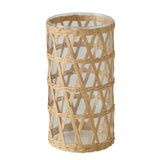 Boltze home vase favro verre jonc de mer ø11xh20cm