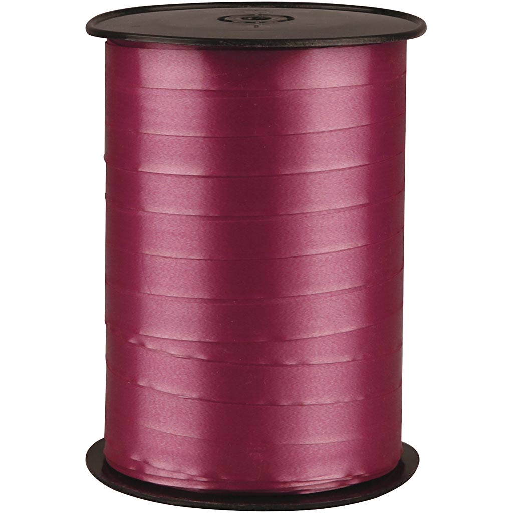 Ruban cadeau entreprise Creativ, L: 10 mm, brillant, rouge rubis, 250 m 1 rouleau