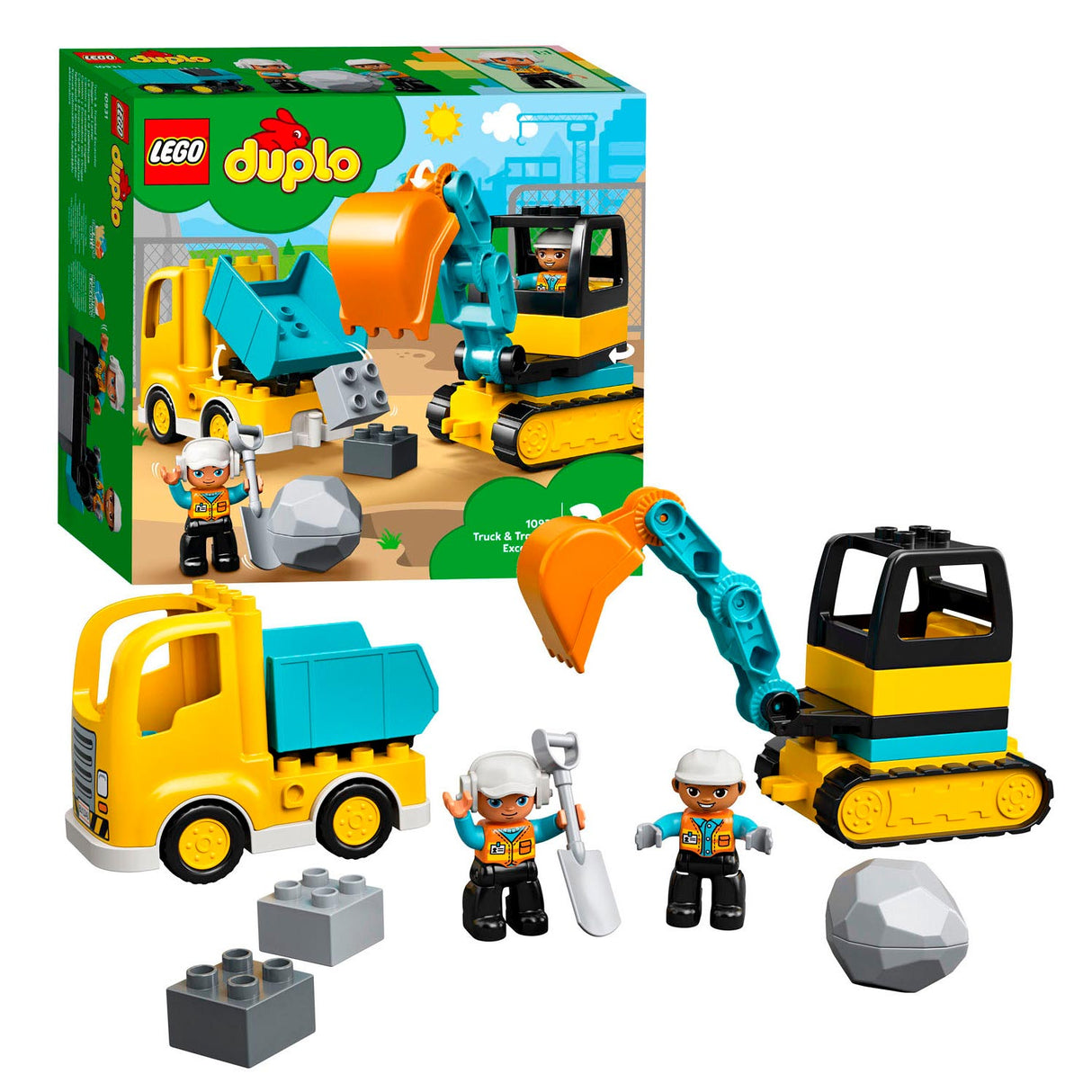 Lego Duplo Lego Deplo 10931 Truck Exacator z gąsienicami