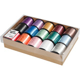 Ruban cadeau d'entreprise Creativ, L: 10 mm, brillant, différentes couleurs, 15x50 m 1 boîte