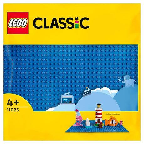 Plaque de construction Lego classique bleue - 11025