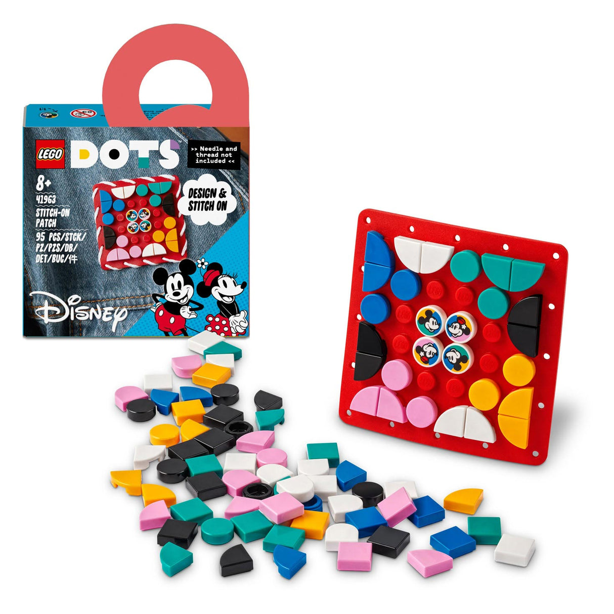 DOTS LEGO 41963 Mickey Minnie Mouse: Patch-on Stitch-on