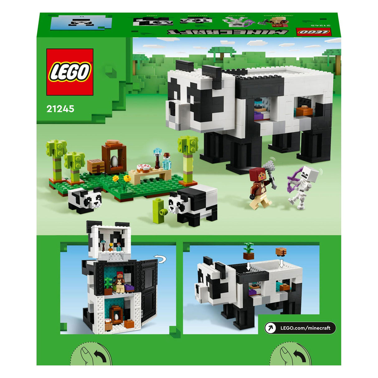 LEGO LEGO Minecraft 21245 La casa de panda