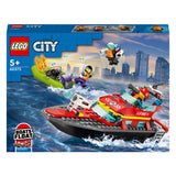 Jouet de feu de bateau de sauvetage Lego City pour enfants - 60373
