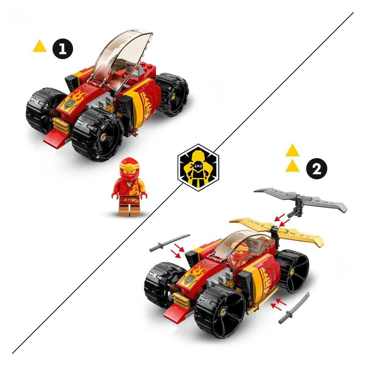 Lego Ninjago 71780 Ninja Racing Car Evo's Kai