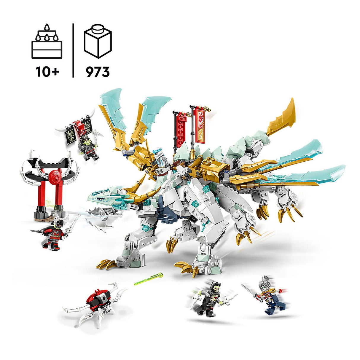 LEGO LEGO NINJAGO 71786 Dragón de hielo de Zane