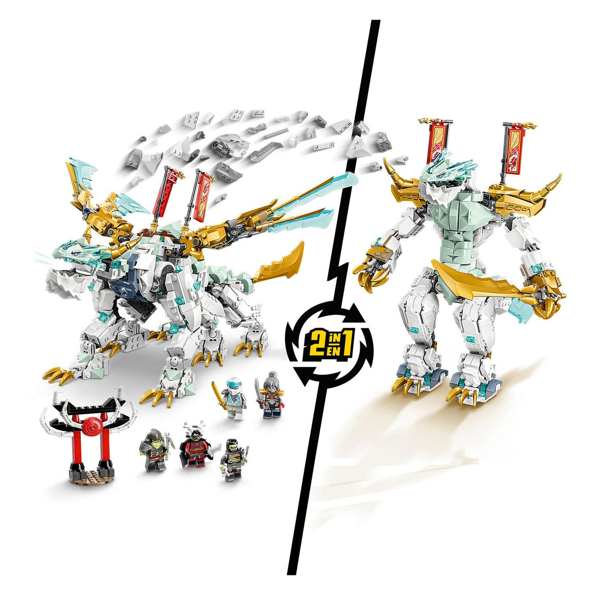 LEGO LEGO NINJAGO 71786 Dragón de hielo de Zane