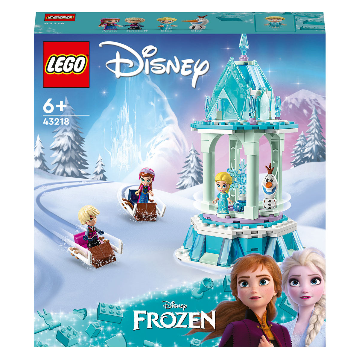 Lego Lego Princess 43218 The Magical Merry -Go -round z Anny a Elsa