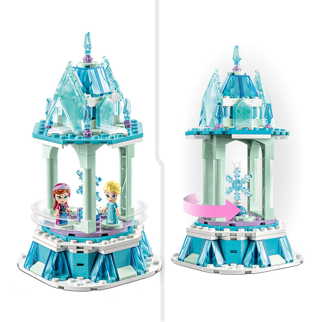 LEGO LEGO Princesa 43218 The Magical Merry -Go -Round of Anna y Elsa