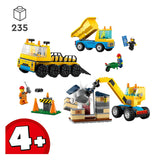 LEGO LEGO CITY 60391 Kip Truck, camión de construcción y grúa de demolición