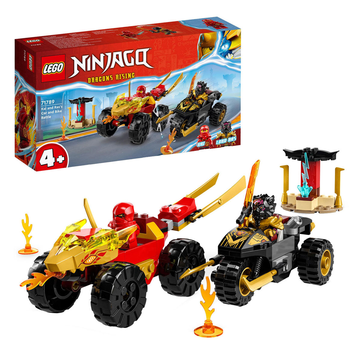 LEGO LEGO NINJAGO 71789 KAI y el duelo de Ras entre automóvil y motocicleta