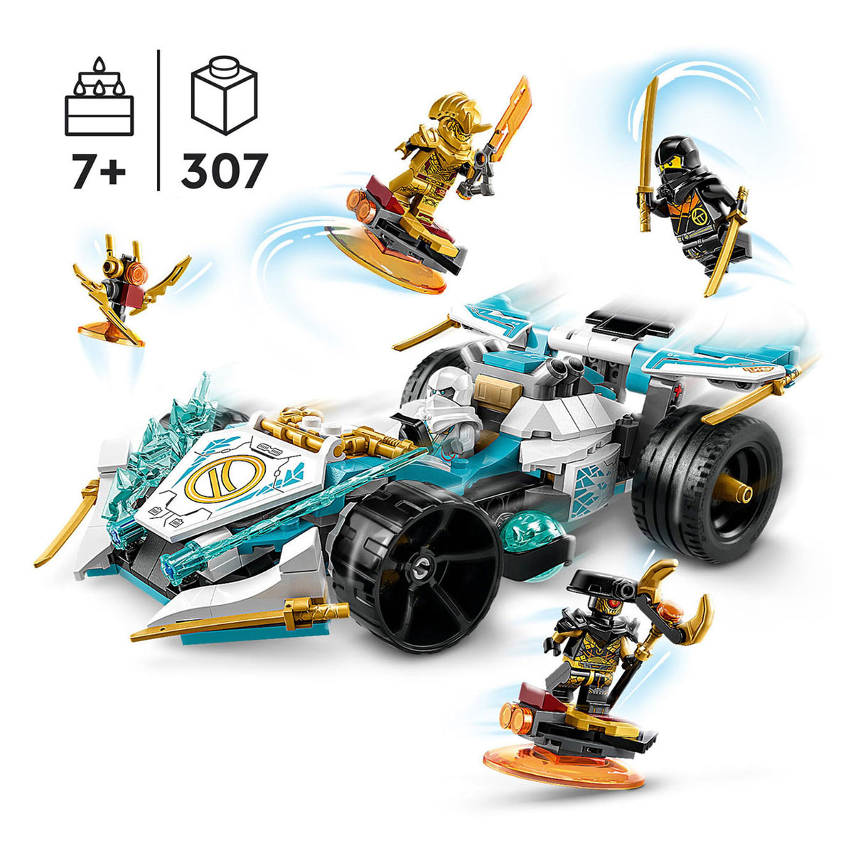 LEGO LEGO NINJAGO 71791 CAR de carreras de Dragon Power Spinjitzu de Zane