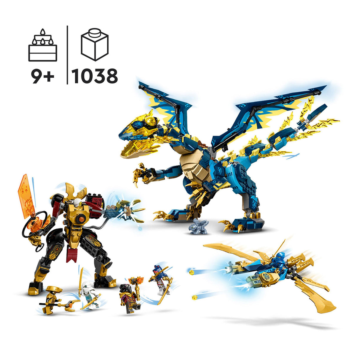 LEGO LEGO NINJAGO 71796 Elemento Dragón vs. El mecha de la emperatriz